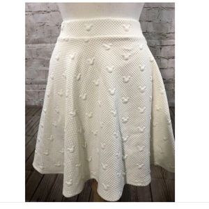 LC Minnie Mouse print cream circle skirt